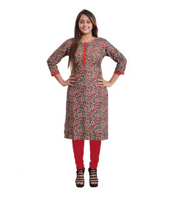 Brown Printed Kurti For Women 1