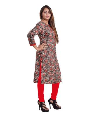 Brown Printed Kurti For Women 2