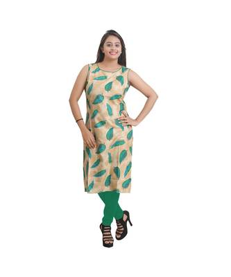 Green Printed Kurti For Women 1