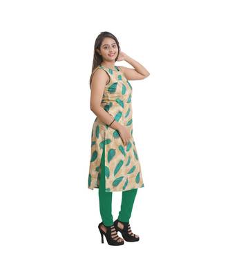 Green Printed Kurti For Women 2