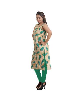 Green Printed Kurti For Women 3