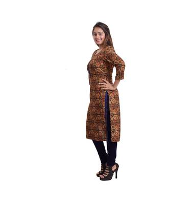Blue Printed kurti For Women 3