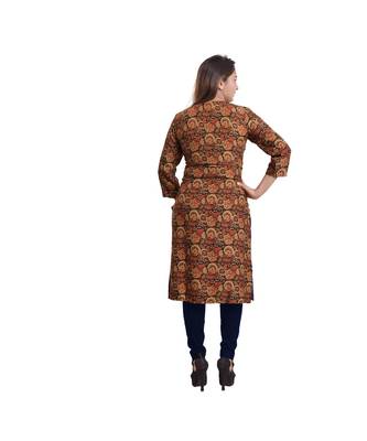Blue Printed kurti For Women 4
