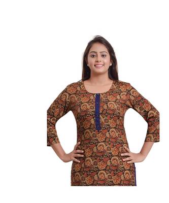 Blue Printed kurti For Women 5