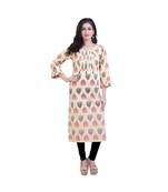 Floral print with Embellishment Kurta For Women