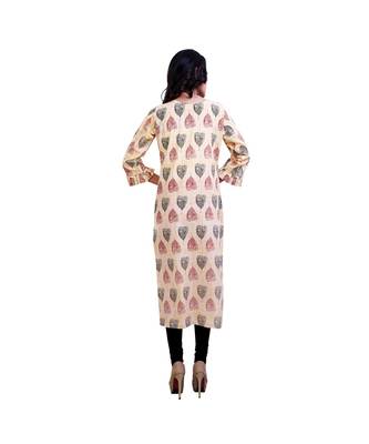 Floral print with Embellishment Kurta For Women 4
