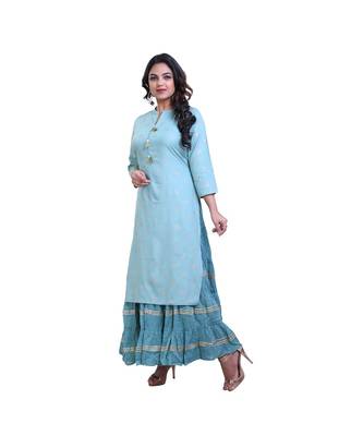 Layered floor Length Kurta For Women 3