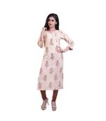 Yellow Printed Kurta For Women