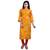 Mustard Printed Kurta For Women