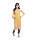 Yellow kurta For Women
