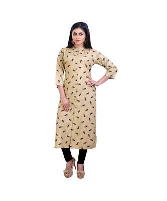 Striped cream Kurta For Women 1