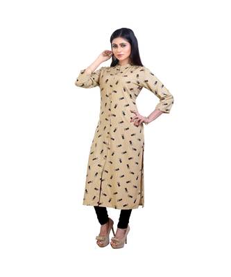 Striped cream Kurta For Women 3