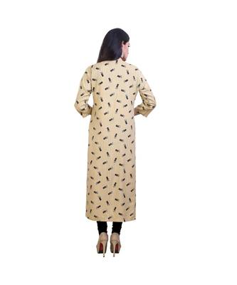 Striped cream Kurta For Women 4