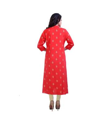 Red Kurta For Women 3