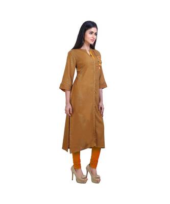 Mehendi Green embroidered Kurta For Women 2