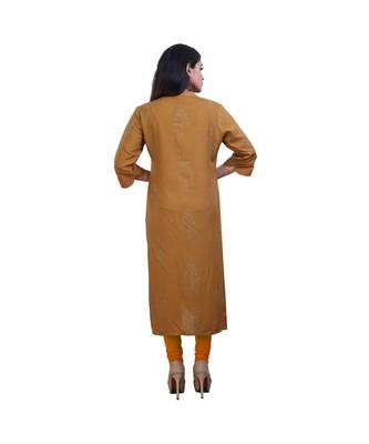 Mehendi Green embroidered Kurta For Women 4