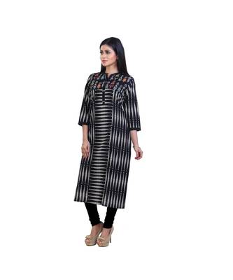 Black printed Kurta For Women 3
