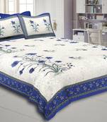 multicolor floral print cotton bed sheets