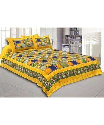 multicolor floral print cotton bed sheets 1
