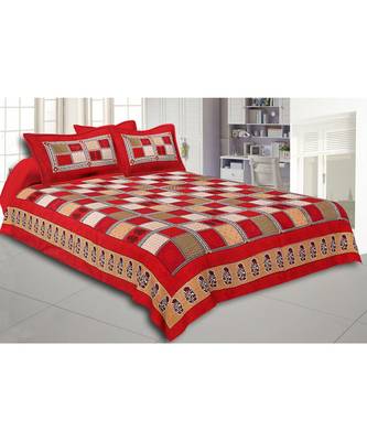 multicolor floral print cotton bed sheets 1