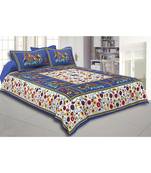 multicolor floral print cotton bed sheets