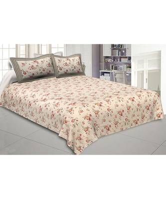 multicolor floral print cotton bed sheets 1