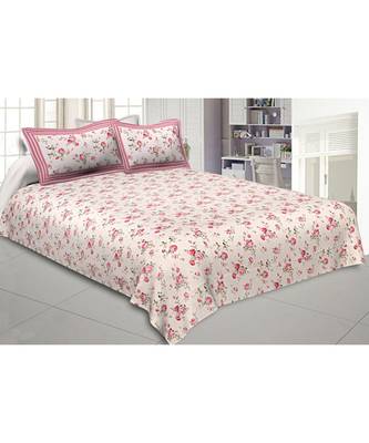 multicolor floral print cotton bed sheets 1