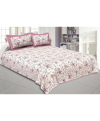 multicolor floral print cotton bed sheets 1