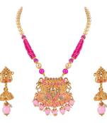 Gold crystal pendants