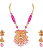 Gold crystal pendants