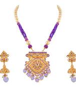 Gold crystal pendants