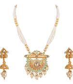 Gold crystal pendants