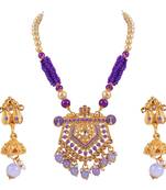 Gold crystal pendants