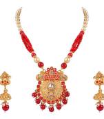 Gold crystal pendants