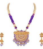 Gold crystal pendants