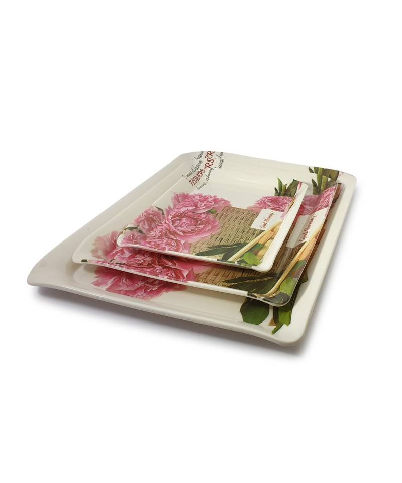 Ferrari Flowers Always High Grade Melamine Serving Plates