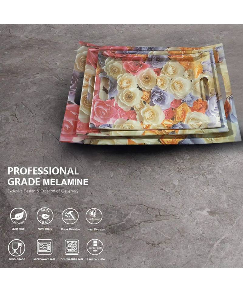 Japan Multi-Flora High Grade Melamine Serving Plates