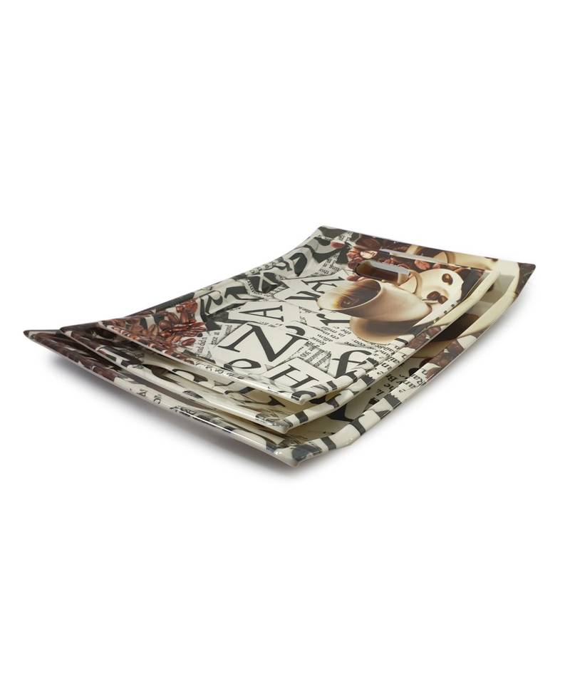 Japan Alphabetics High Grade Melamine Serving Plates