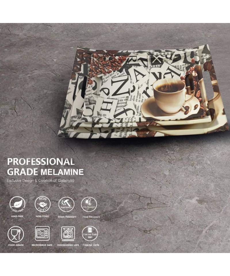 Japan Alphabetics High Grade Melamine Serving Plates