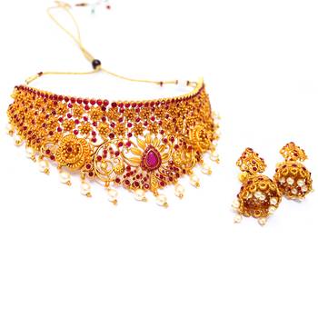 Maroon necklace-sets 2
