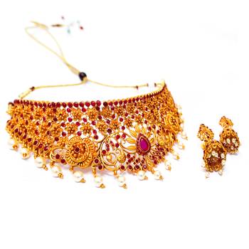 Maroon necklace-sets 3