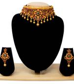 Maroon necklace-sets