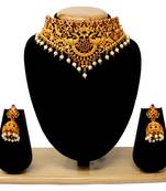 Maroon necklace-sets