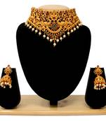 Maroon necklace-sets