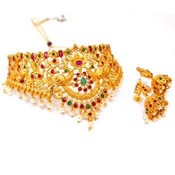 Maroon necklace-sets 2