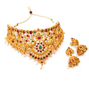 Maroon necklace-sets 3