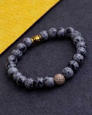 Shiny Beads Brass Men's Bracelet 1