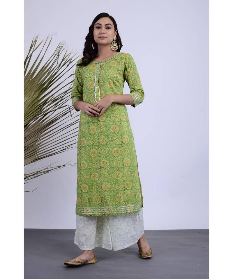 Taaza Cotton Hand Block Set of two