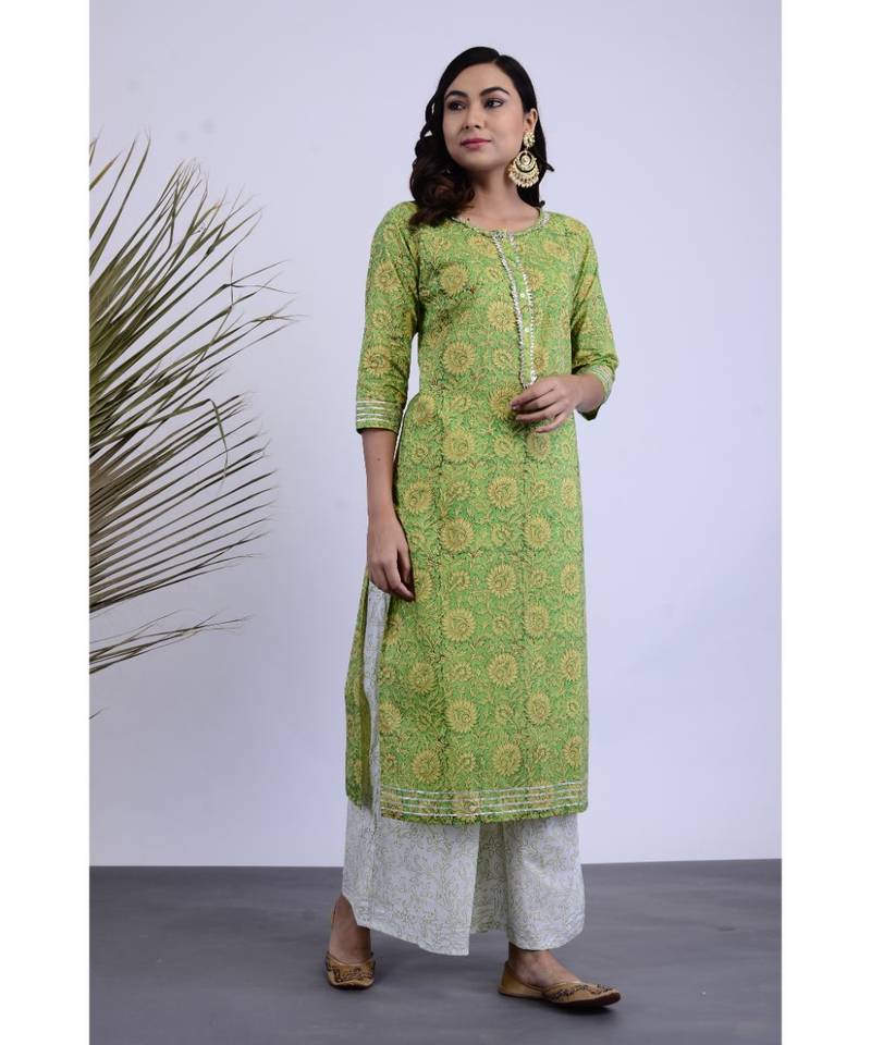 Taaza Cotton Hand Block Set of two