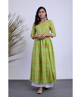 Yarana Hand blocked Kurta Palazzo Set of Two 1